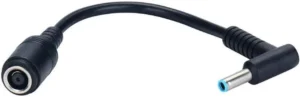 Tip Laptop Power Cable DC 7.4mm x 5.0mm Female to 4.5mm x3.0mm Male Compatible With hp