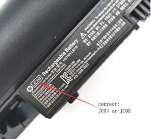 ⁦Laptop Battery compatible with hp JC03 - JC04⁩ - الصورة ⁦3⁩
