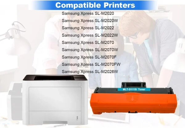 ⁦Toner Cartridge 111S Compatible with SAMSUNG Printer MLT-D111S⁩ - الصورة ⁦4⁩