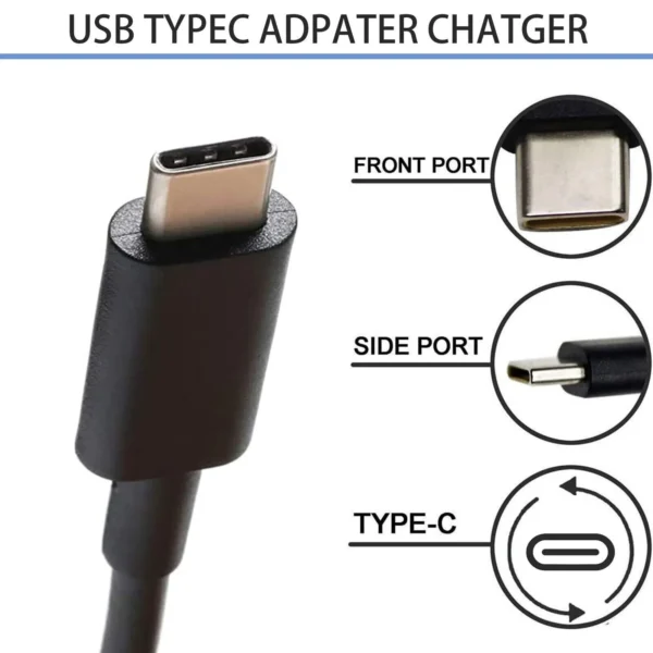 ⁦Laptop Charger hp Original  65W Type C New Shape⁩ - الصورة ⁦4⁩