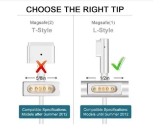 ⁦MacBook Pro Charger Magnetic MagSafe 1 L-Tip (45W)⁩ - الصورة ⁦3⁩