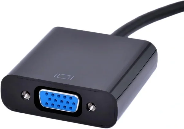 ⁦VGA Female To HDMI Male Compatible With Computer Laptop TV - كابل كونفرتر محول⁩ - الصورة ⁦2⁩