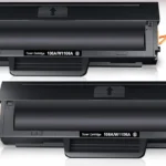 Toner Cartridge 106A Compatible with hp Printer W1106A (2 Pack) - حبارة تونر اتش بي