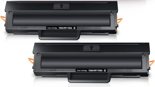 Toner Cartridge 106A Compatible with hp Printer W1106A (2 Pack) - حبارة تونر اتش بي