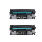 Toner Cartridge 80A Compatible with hp Printer CF280A 2 Pack  - حبر طابعة اتش بي