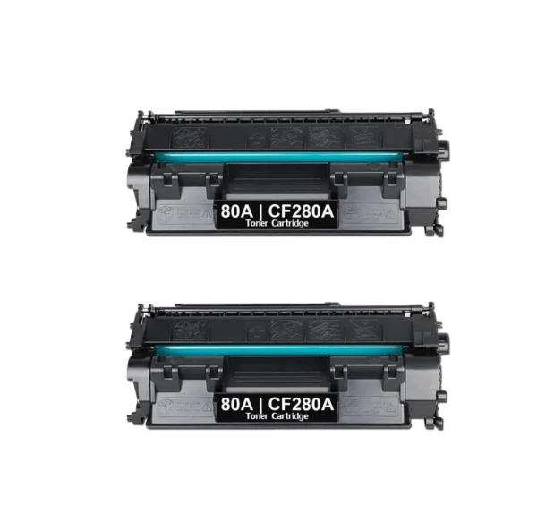 Toner Cartridge 80A Compatible with hp Printer CF280A 2 Pack  - حبر طابعة اتش بي