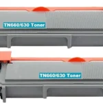 Toner Cartridge Compatible with Brother TN660 | TN630 Printer 2Pack– حبر طابعة برازر عبوتين