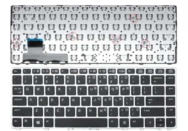 Laptop keyboard Compatible With hp Elitebook / US Arabic Layout - كيبورد لاب توب اتش بي عربي انجليزي