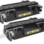 Toner Cartridge 05A Compatible with hp Printer CE505A 2 PACK- حبارة تونر اتش بي