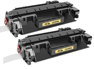 Toner Cartridge 05A Compatible with hp Printer CE505A 2 PACK- حبارة تونر اتش بي