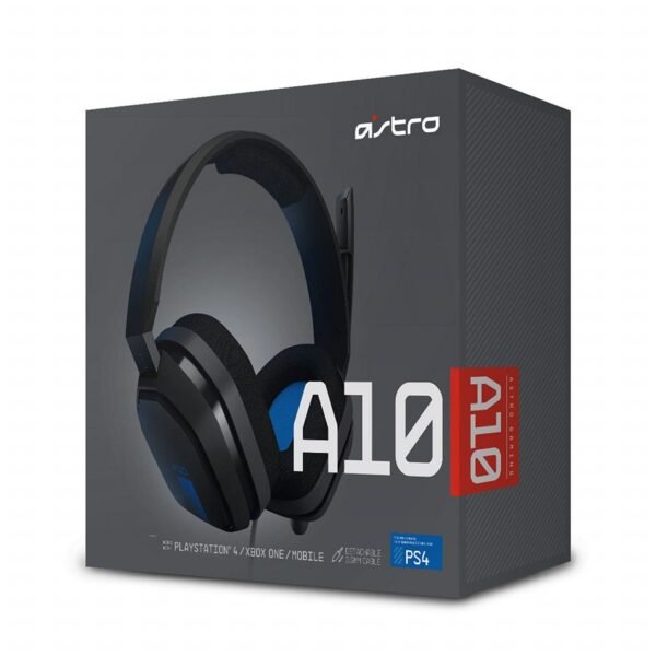 ⁦Astro A10 Gaming Headset Microphone(Blue) استيرو 10 جيمينج هيدفون مع مايك (ازرق)⁩ - الصورة ⁦2⁩