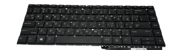 ⁦Laptop keyboard Compatible With hp Elitebook X360 1040 / US Arabic Layout Keyboard Backlit - كيبورد لاب توب اتش بي ايليت بوك  عربي انجليزي⁩ - الصورة ⁦2⁩