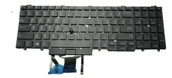 Laptop keyboard Compatible With DELL Precision 7530 7730 / US Arabic Layout Keyboard Backlit   - كيبورد لاب توب ديل بريسيشن عربي انجليزي