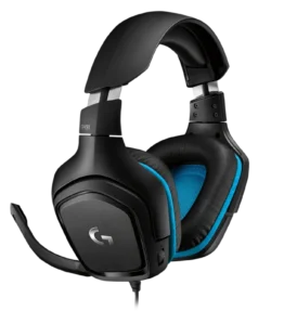 G431 Surround Sound DTS 7.1 Gaming Headset Compatible With PC & PS4 & Mobile Devices - Black هيدفون لوجيتك G431 اسود