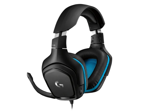 G431 Surround Sound DTS 7.1 Gaming Headset Compatible With PC & PS4 & Mobile Devices - Black هيدفون لوجيتك G431 اسود