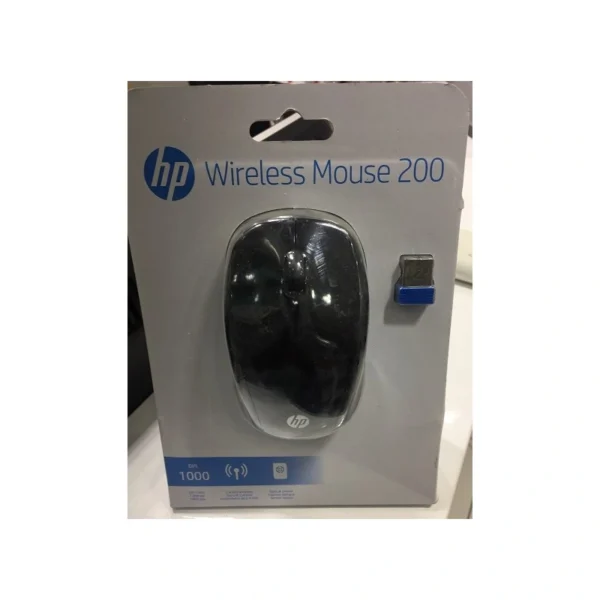 ⁦HP 2HUB4AA - Wireless Mouse 200 - Black⁩ - الصورة ⁦2⁩