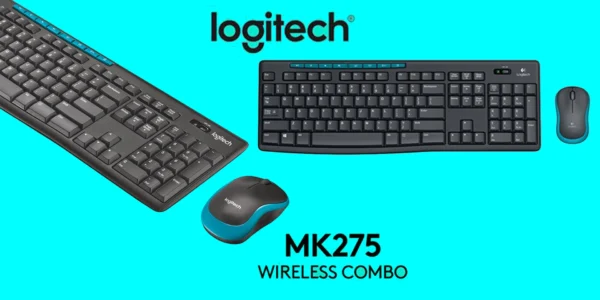 ⁦MK275 Wireless Keyboard & Mouse - Black EN Only كيبورد وماوس لوجيتك MK275 ويرلس انجليزى فقط⁩ - الصورة ⁦2⁩